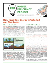 How Fossil Fuel Energy Is Collected and Distributed