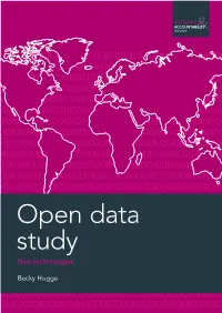 Open Data Study New Technologies