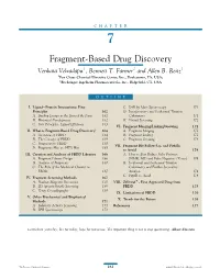 Chapter 7. Fragment-Based Drug Discovery