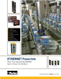 ETHERNET Powerlink Real-Time Industrial ETHERNET Servo Drives & Controllers