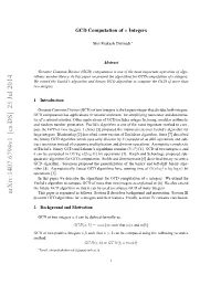 GCD Computation of N Integers