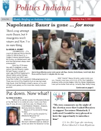 Napoleanic Bauer Is Gone ... for Now Third Coup Attempt Ousts Bauer, but 9 Insurgents Won’T Return and Nov
