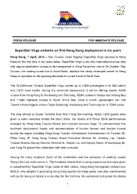 Superstar Virgo Embarks on First Hong Kong Deployment in Six Years