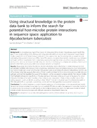 Using Structural Knowledge in the Protein Data Bank to Inform The
