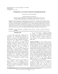 A Methodology to Create Data Architecture in Zachman Framework