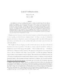 Logical Combinatorialism