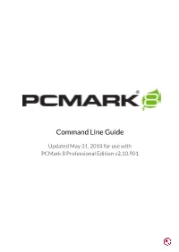 Pcmark 8 Command Line Guide