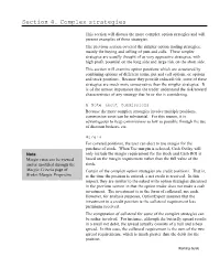 Section 4. Complex Strategies
