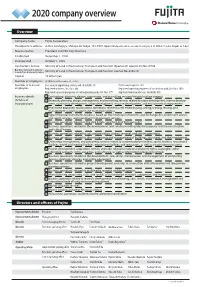 2020 Company Overview