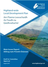 Highland-Wide Local Development Plan Main Issues Report