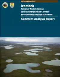 Izembek Comment Analysis Report 2010