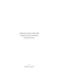 Particle Jamming During the Discharge of Fluid-Driven Granular Flow