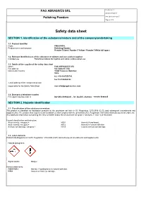 Safety Data Sheet