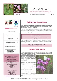 SAPIA Newsletters Are Posted at WIP and Can Be Downloaded Free of Charge Emerging Invasive Grasses 3