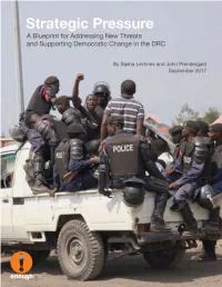 Strategic Pressure a Blueprint for Addressing New Threats and Supporting Democratic Change in the DRC