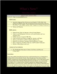 What's New Archive 2012