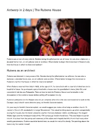 Antwerp in 2 Days | the Rubens House