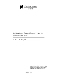 Fuzzy Temporal Predicate Logic for Incomplete Information