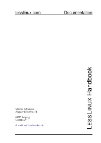 Lesslinux Handbook
