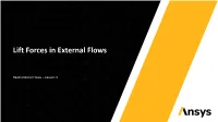 Lift Forces in External Flows