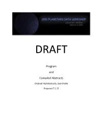 Program and Compiled Abstracts