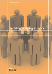 Tackling Bullying at Work