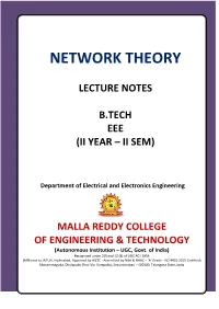 Network Theory