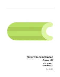 Release 4.2.0 Ask Solem Contributors
