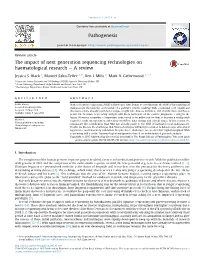 The Impact of Next Generation Sequencing Technologies on Haematological Research E a Review
