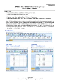 To Get SPSS to Conduct a One-Way Chi-Square Test on Your Data