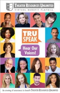 TRU Speak Program 021821 XS