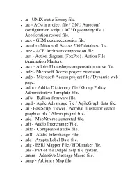 Y .A - UNIX Static Library File