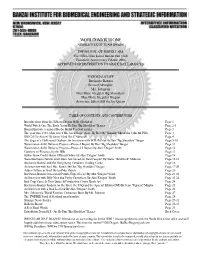 Fall 2004 Issue of the World Watch One Newsletter