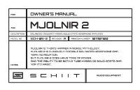 Mjolnir 2 Manual.Indd