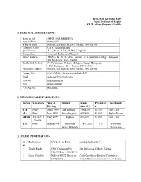 Prof. Anil Krishna Aher Assitt