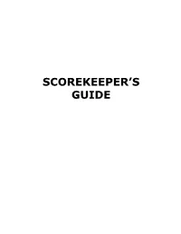Scorekeeper's Guide