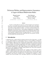 Utilitarian Welfare and Representation Guarantees of Approval-Based Multiwinner Rules