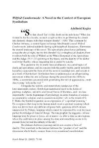 Wilfrid Cumbermede: a Novel in the Context of European Symbolism