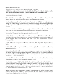Deliberazione Della Giunta Regionale 28 Novembre 2011, N. 68-2975