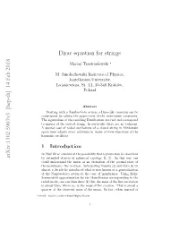 Dirac Equation for Strings in Minkowski Space-Time and Then Study the Radial Vibrations of the String