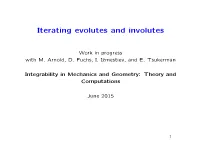 Iterating Evolutes and Involutes