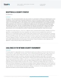 Resources Deception As a Security Strategy