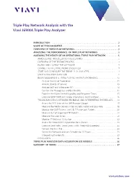 Triple Play Network Analysis with the Viavi J6900A Triple Play Analyzer