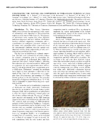 Constraining the Texture and Composition of Pore-Filling Cements at Gale Crater, Mars