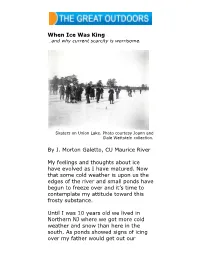 When Ice Was King …And Why Current Scarcity Is Worrisome