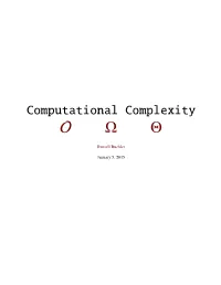 Algorithms & Computational Complexity