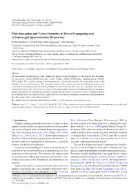 Flow Separation and Vortex Dynamics in Waves Propagating Over A