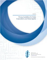 Privacy Guidelines for Strata Corporations and Strata Agents Page | 2 TABLE of CONTENTS