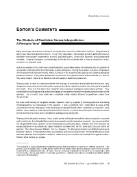 The Rhetoric of Positivism Versus Interpretivism: a Personal View1