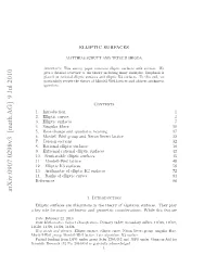 Arxiv:0907.0298V3 [Math.AG] 9 Jul 2010 E Oefrmn Rtmtcadgoerccnieain.Wieth While Considerations